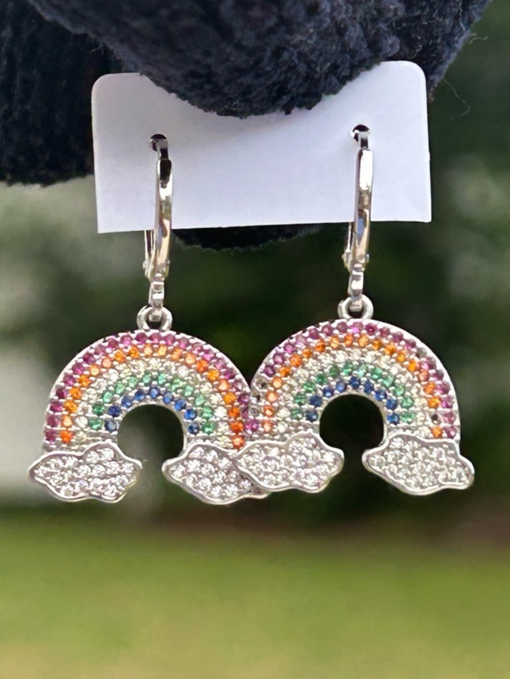 New rainbow earrings